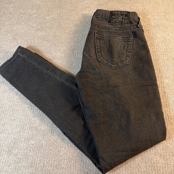 True Religion Black Distressed Skinny Jeans 1391 - Picture 7 of 7